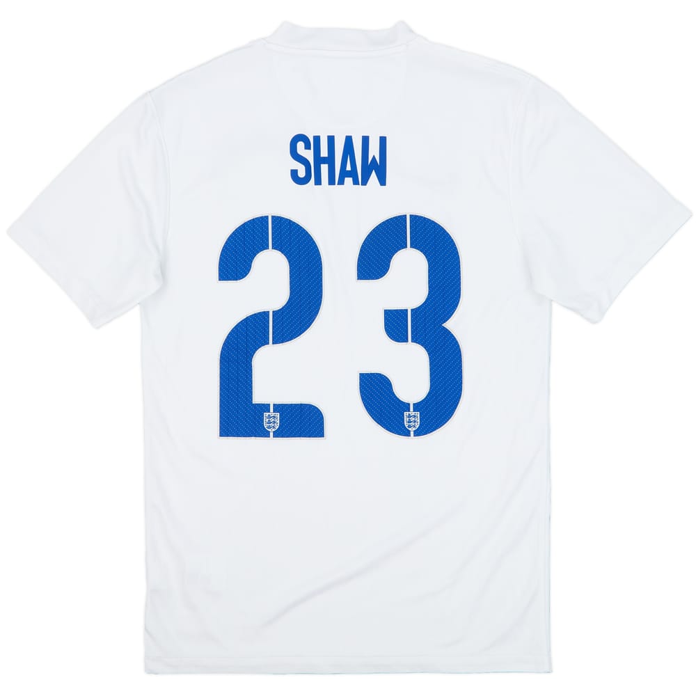 2014-15 England Home Shirt Shaw #23 - 6/10 - (S)