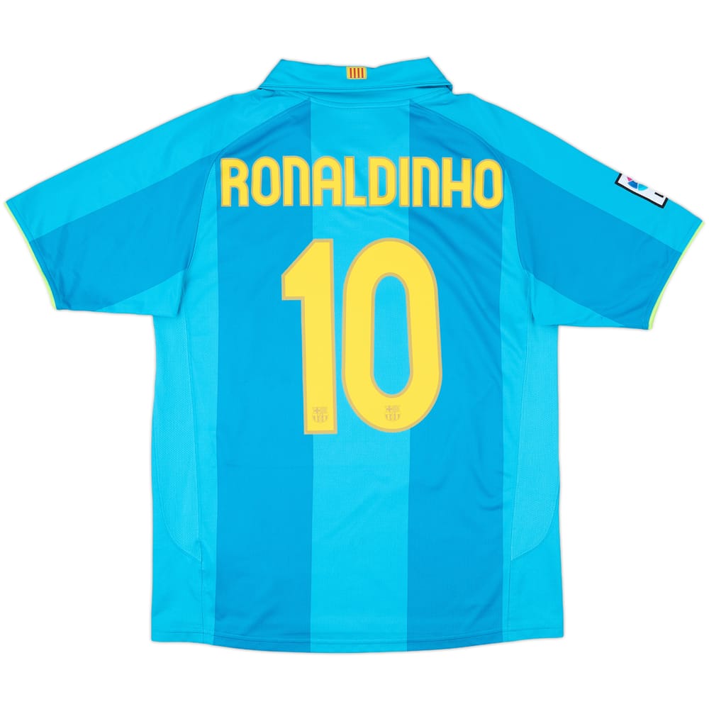 2007-09 Barcelona Away Shirt Ronaldinho #10 - 10/10 - (M)
