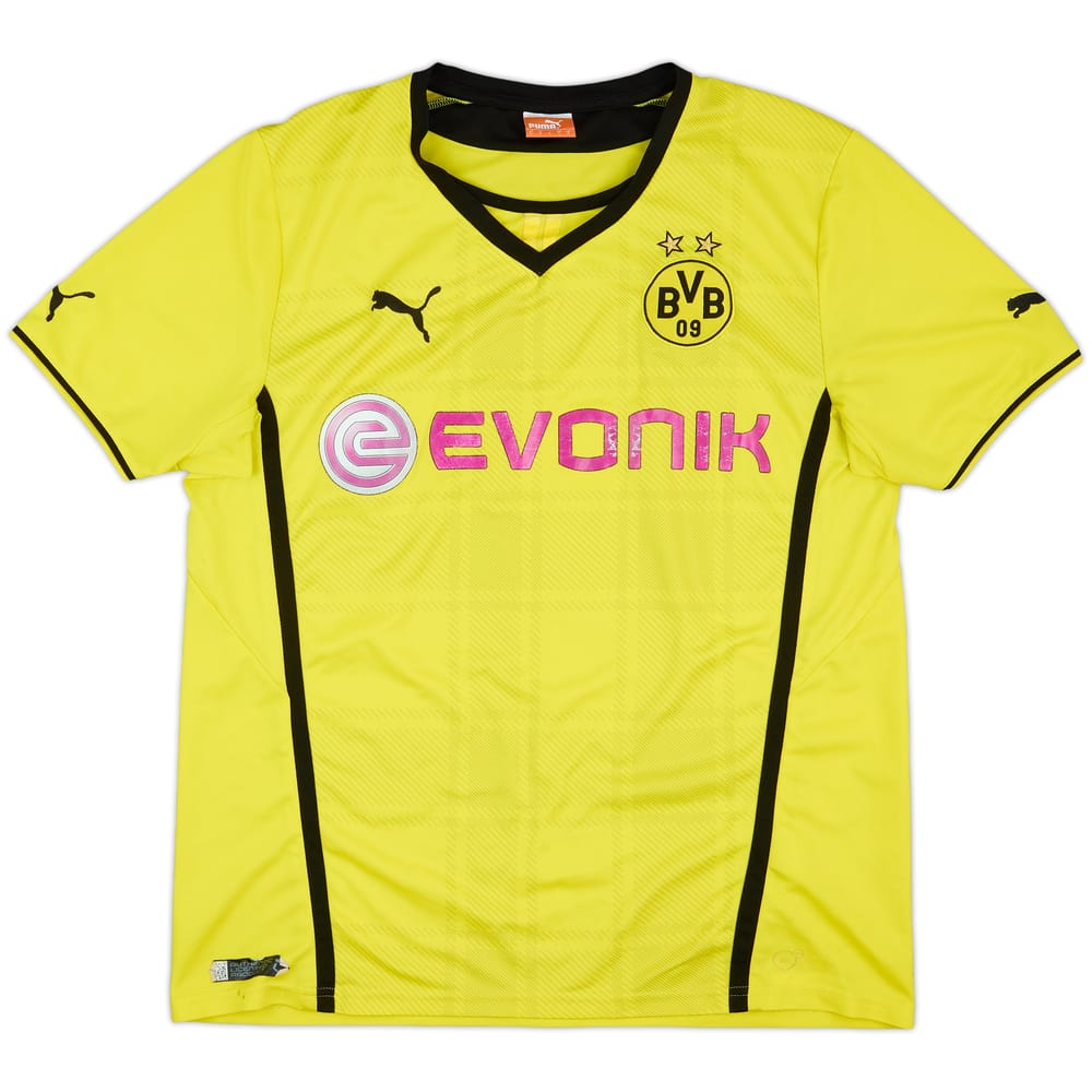 2013-14 Borussia Dortmund Home Shirt - 4/10 - (L)