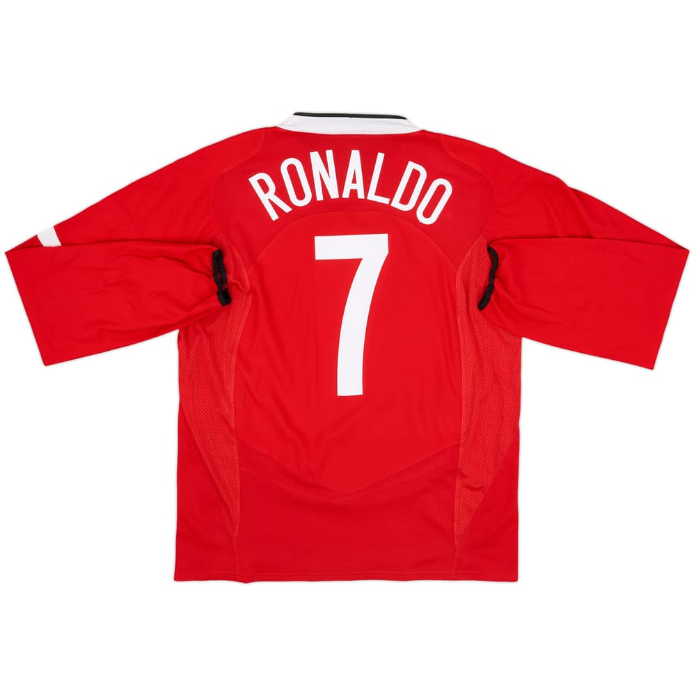 2004-06 Manchester United Home L/S Shirt Ronaldo #7 - 10/10 - (L)