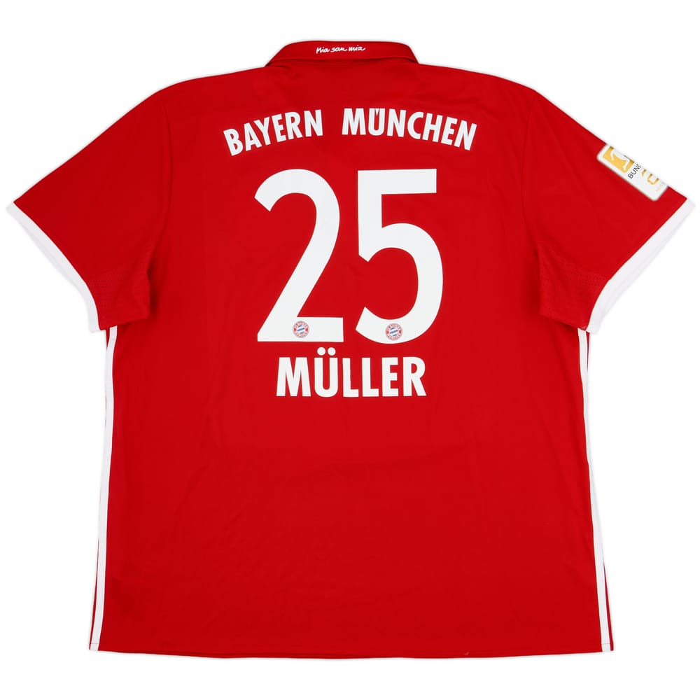 2016-17 Bayern Munich Home Shirt Muller #25 - 8/10 - (XXL)
