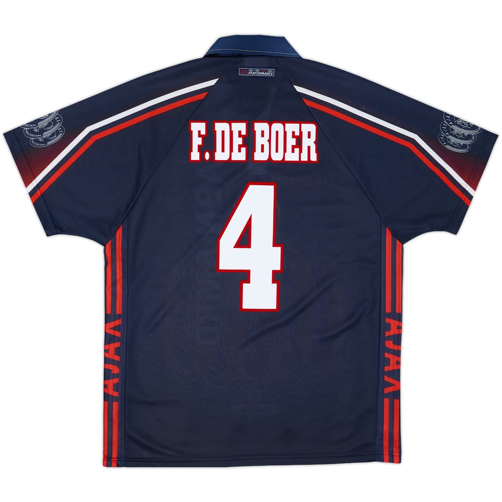 1997-98 Ajax Away Shirt F.De Boer #4 - 8/10 - (L)