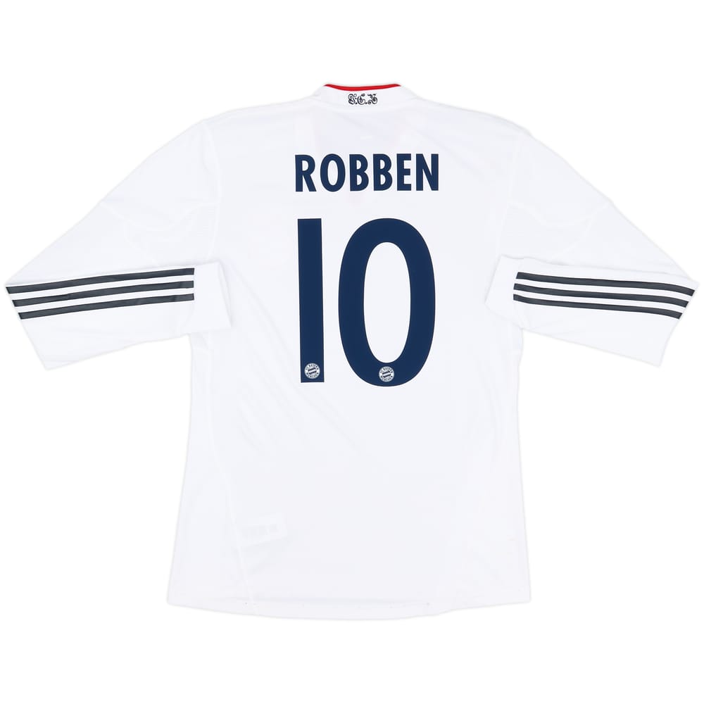 2010-11 Bayern Munich Player Issue Away L/S Shirt Robben #10 - 8/10 - (M)