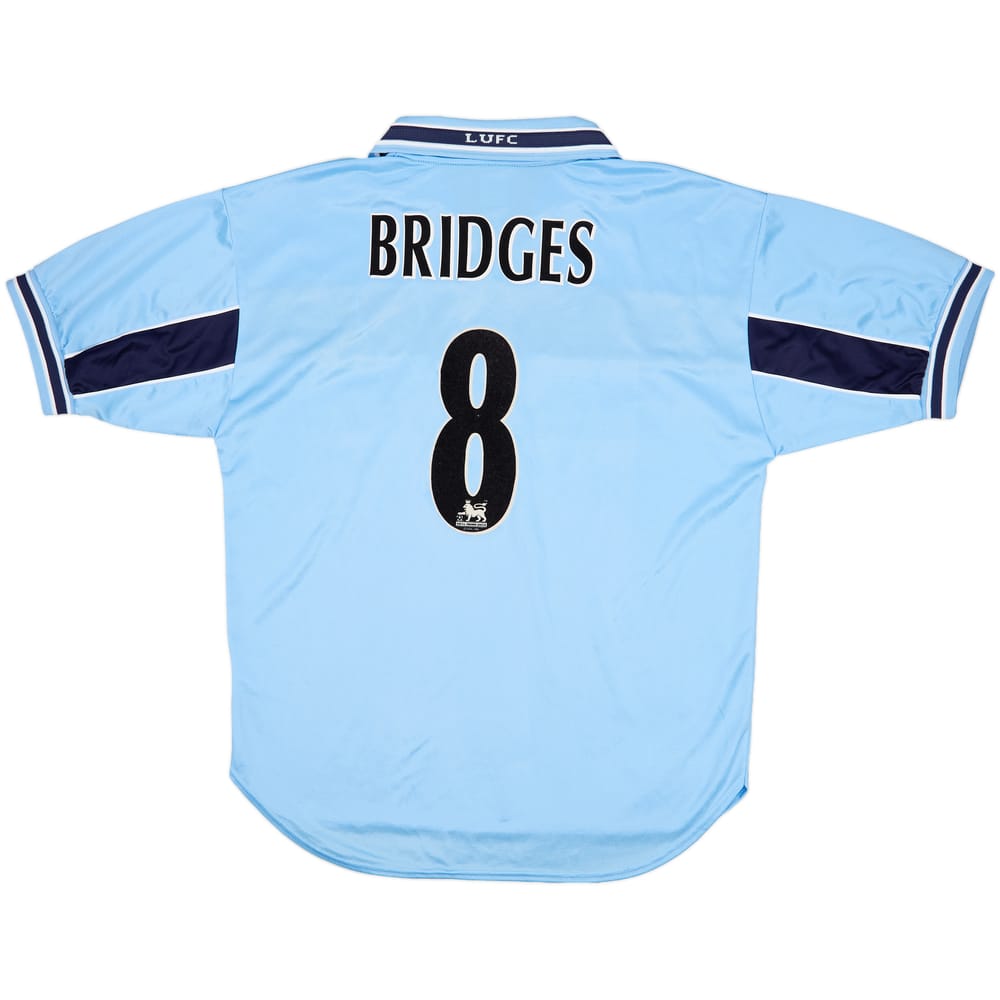 1999-00 Leeds United Away Shirt Bridges #8 - 7/10 - (L)
