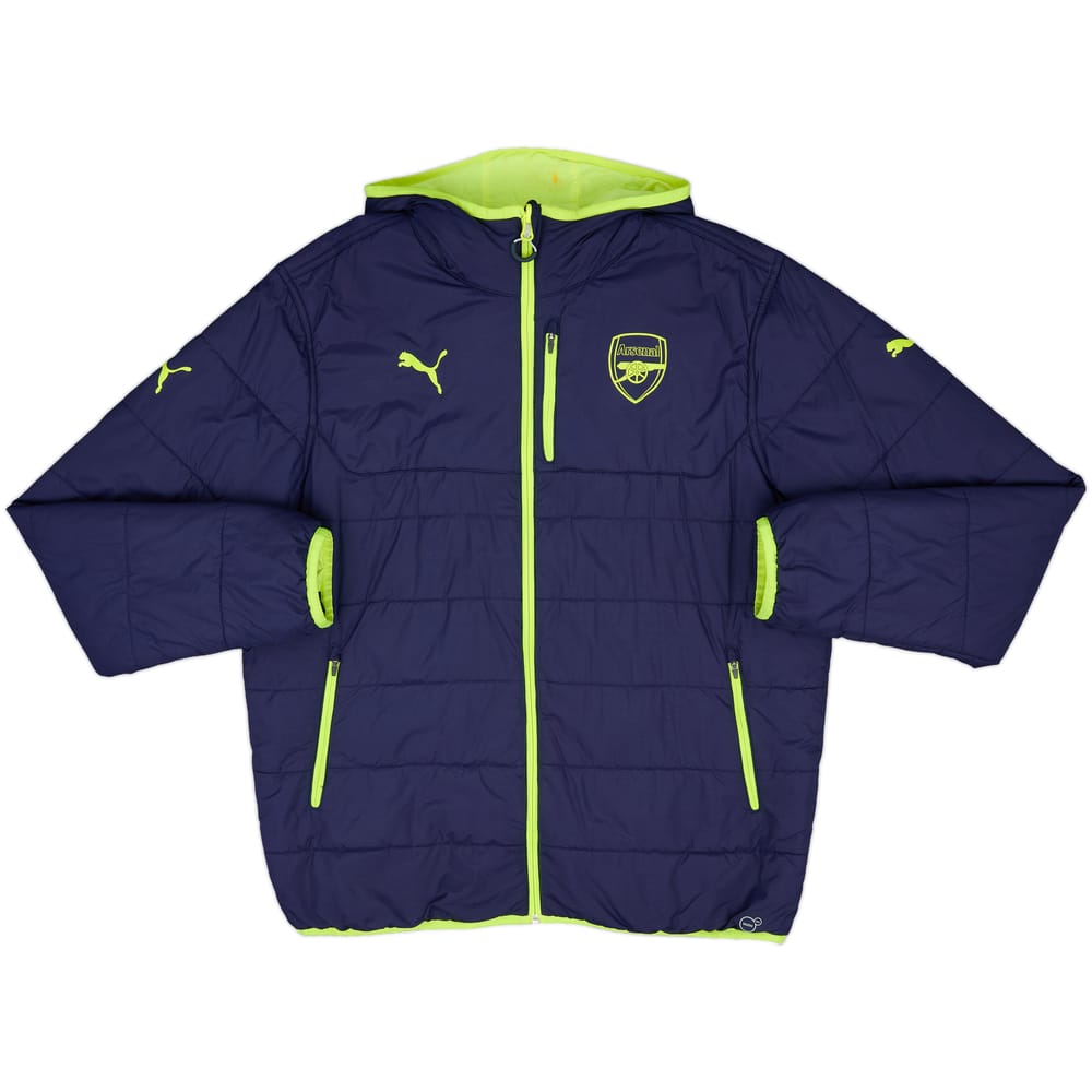 2016-17 Arsenal Puma Reversible Padded Bench Coat - 6/10 - (XL)