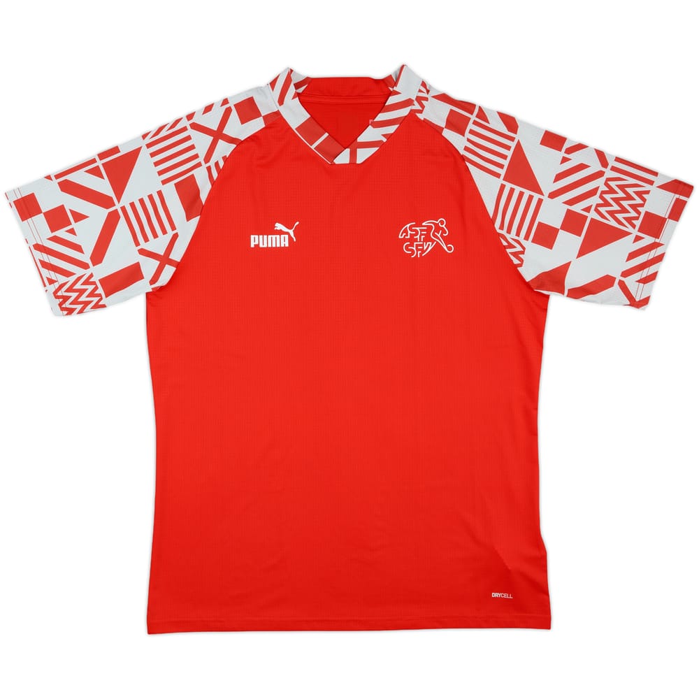 2022-24 Switzerland Puma Pre-Match Training Shirt - 10/10 - (L)