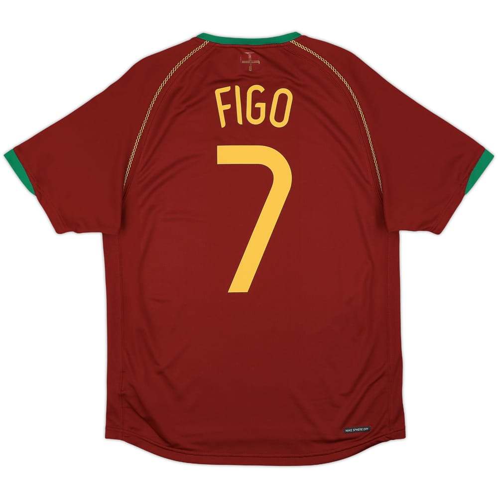 2006-08 Portugal Home Shirt Figo #7 - 8/10 - (S)