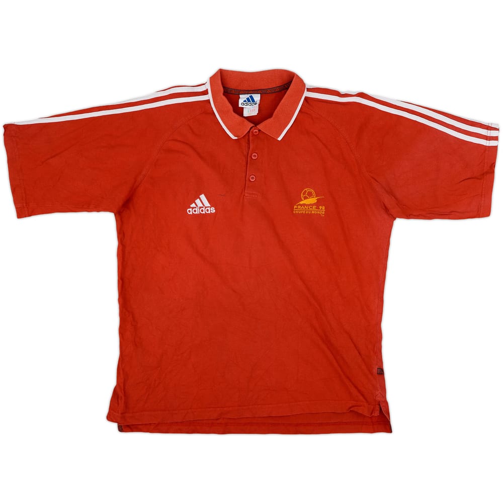 1998 France adidas Coupe du Monde Polo Shirt - 8/10 - (L)