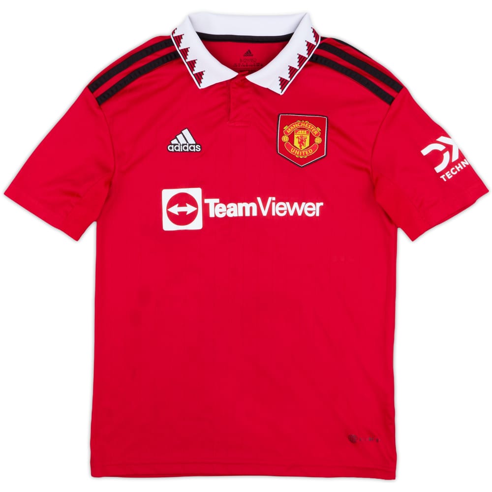 2022-23 Manchester United Home Shirt - 6/10 - (M.Boys)