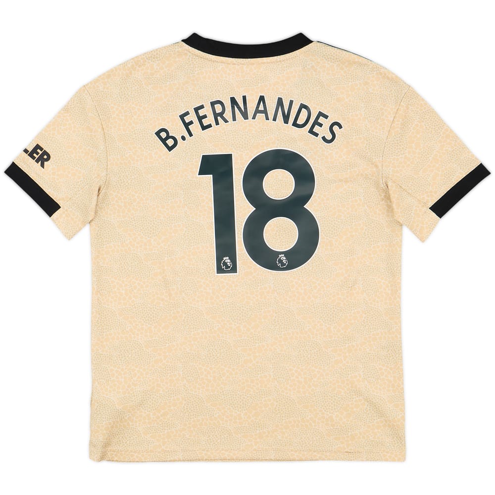 2019-20 Manchester United Away Shirt B.Fernandes #18 - 10/10 - (M.Boys)