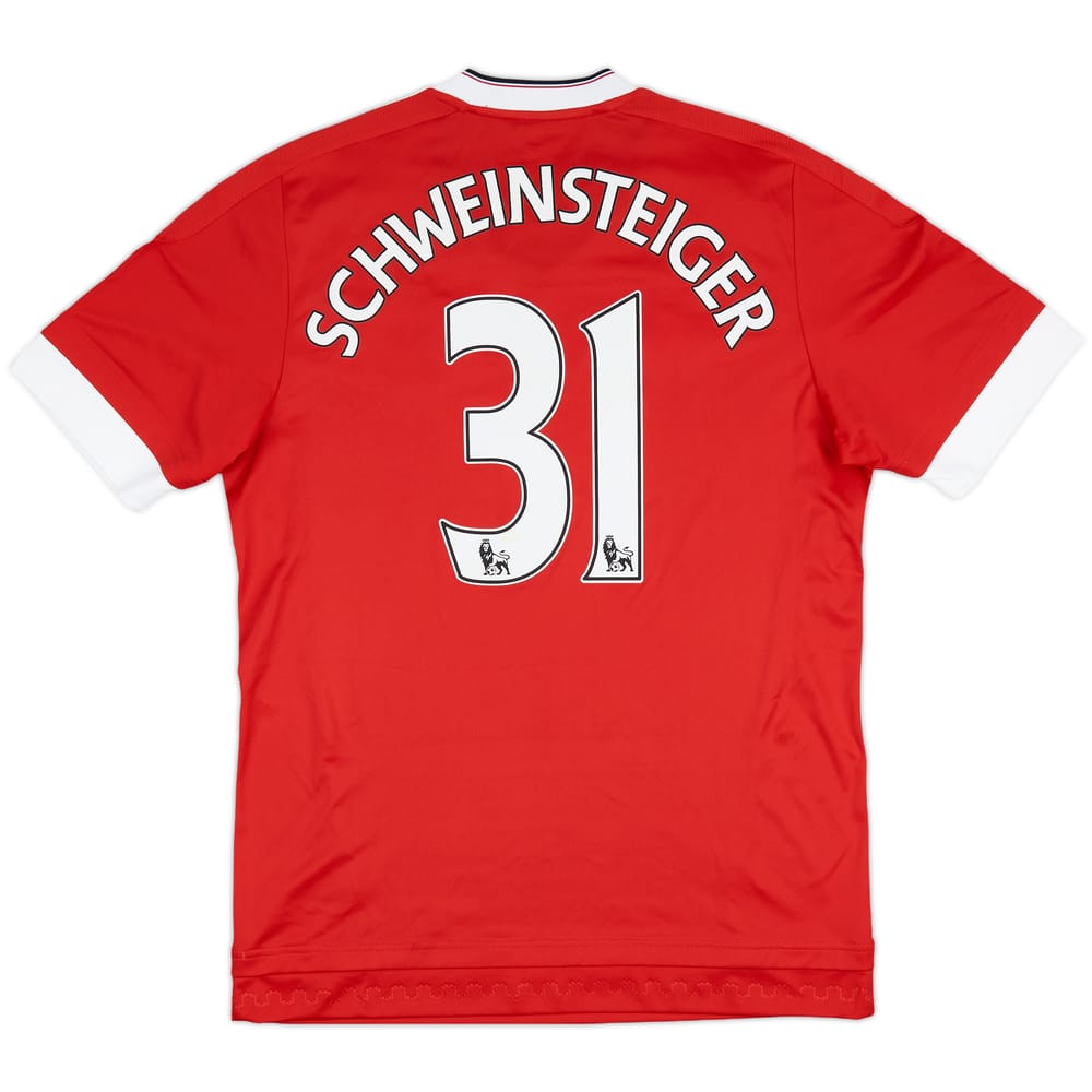 2015-16 Manchester United Home Shirt Schweinsteiger #31 - 7/10 - (M)