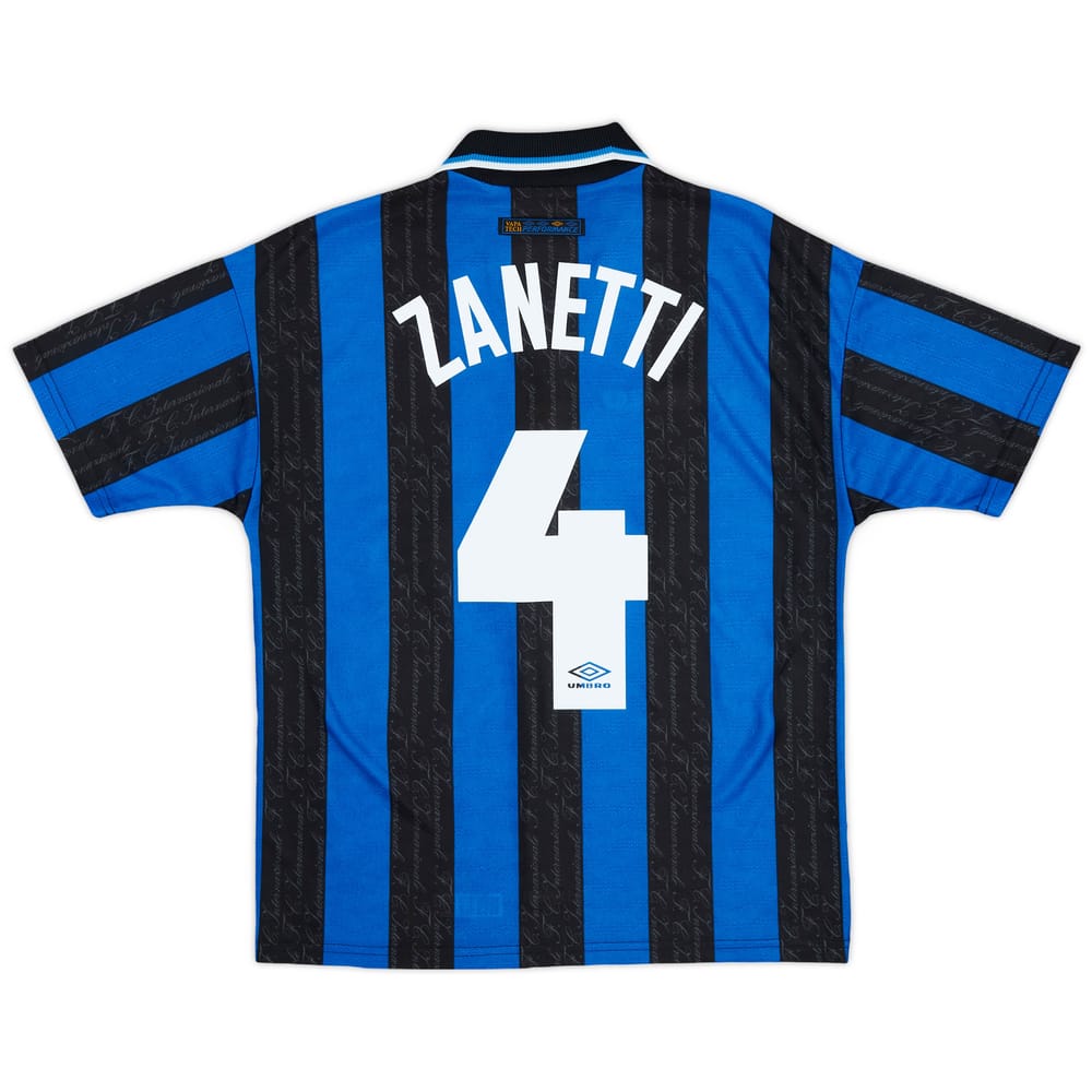 1997-98 Inter Milan Home Shirt Zanetti #4 - 7/10 - (M)