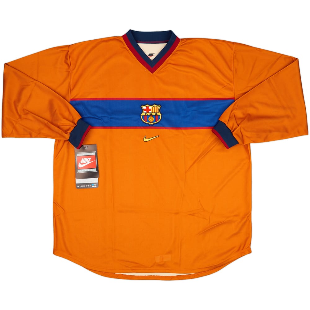 1998-00 Barcelona Player Issue Third L/S Shirt (XXL)
