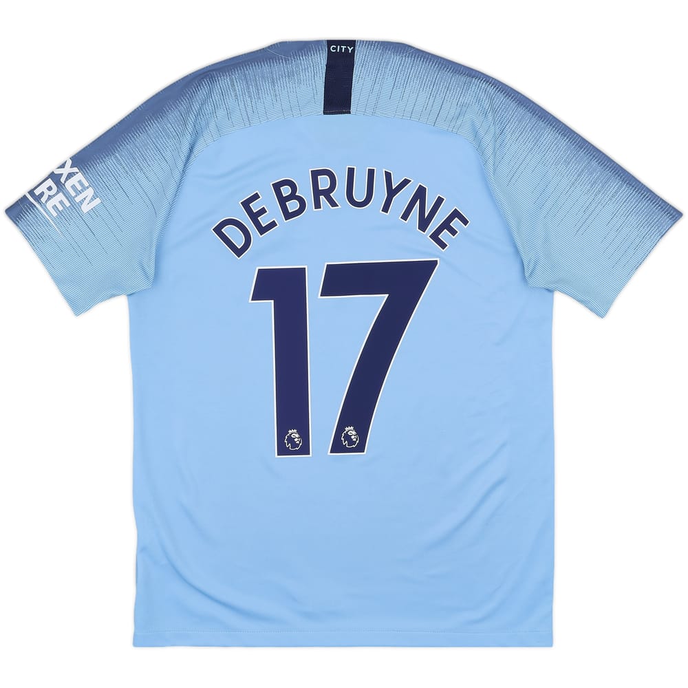 2018-19 Manchester City Home Shirt De Bruyne #17 - 7/10 - (M)