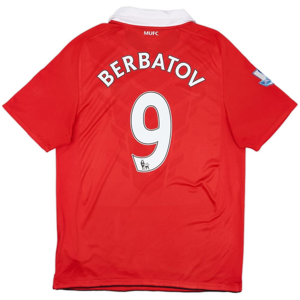 2010-11 Manchester United Home Shirt Berbatov #9 - 7/10 - (L)