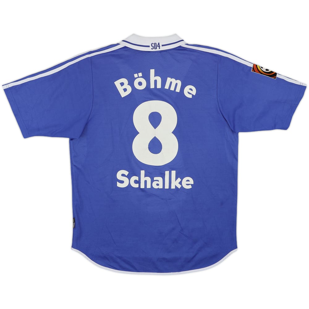 2001-02 Schalke Home Shirt Bohme #8 - 7/10 - (L)