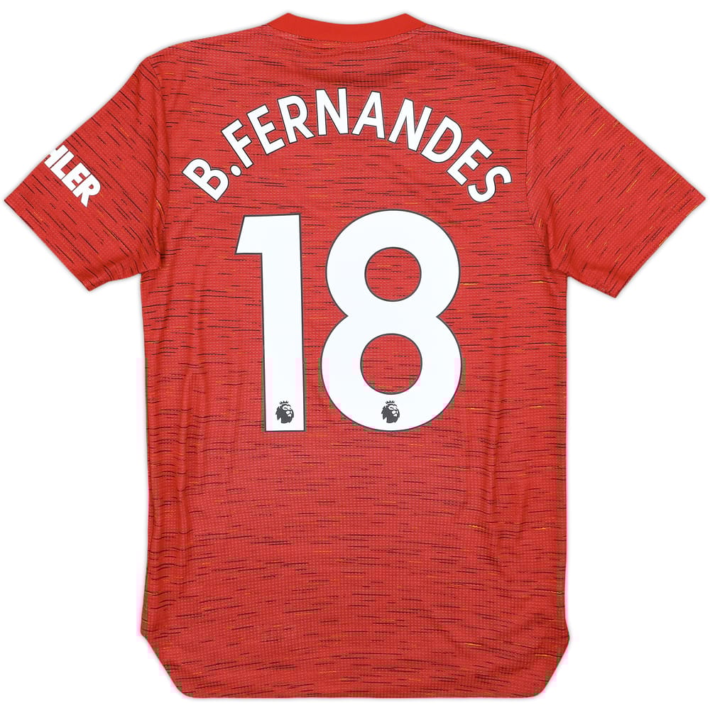 2020-21 Manchester United Authentic Home Shirt B.Fernandes #18 - 9/10 - (XS)