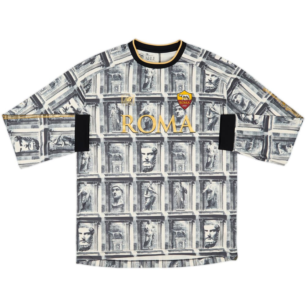 2022-23 Roma New Balance Special Edition 'Aries' Training L/S Shirt - 8/10 - (XL)