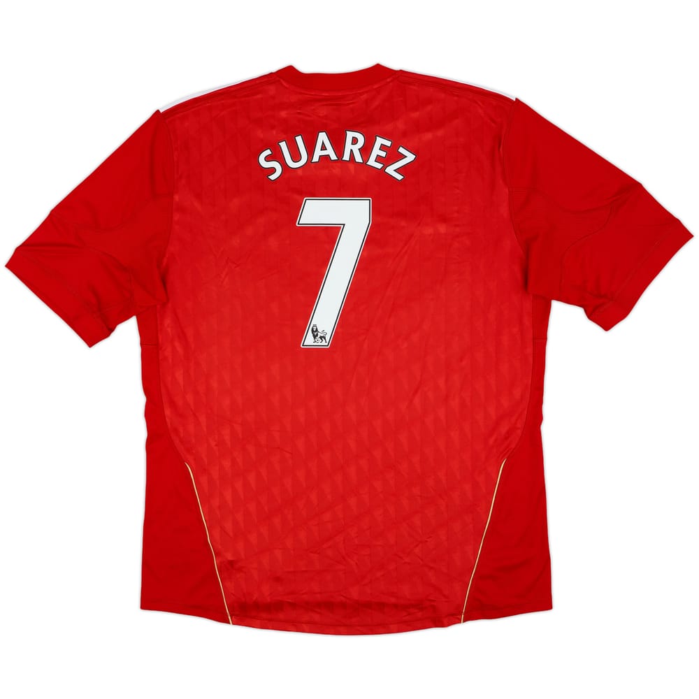 2010-12 Liverpool Home Shirt Suarez #7 - 6/10 - (XXL)