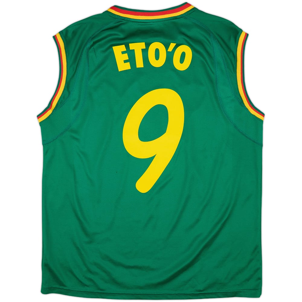 2002 Cameroon Home Vest Shirt Eto'o #9 - 6/10 - (XL)