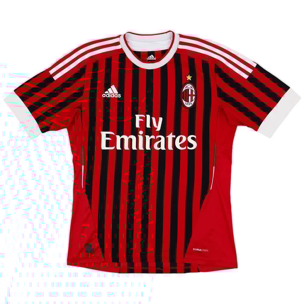 2011-12 AC Milan Home Shirt - 7/10 - (S)