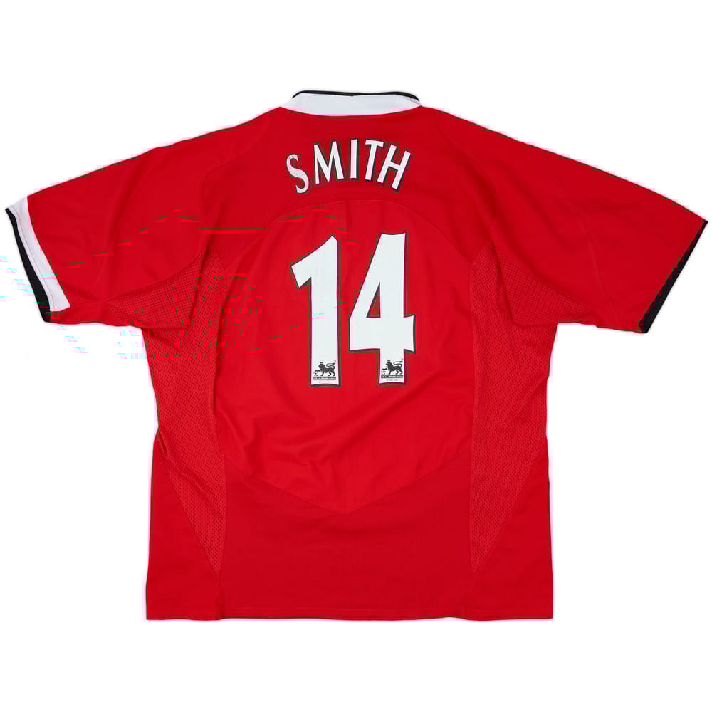 2004-06 Manchester United Home Shirt Smith #14 - 5/10 - (XL)