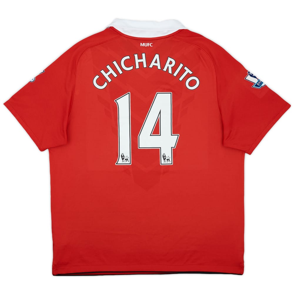 2010-11 Manchester United Home Shirt Chicharito #14 - 7/10 - (XL)