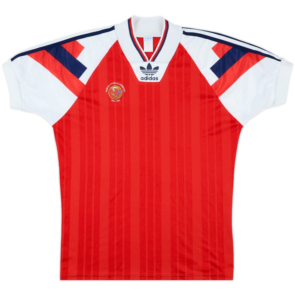 1992-94 Norway Match Issue Home Shirt #4