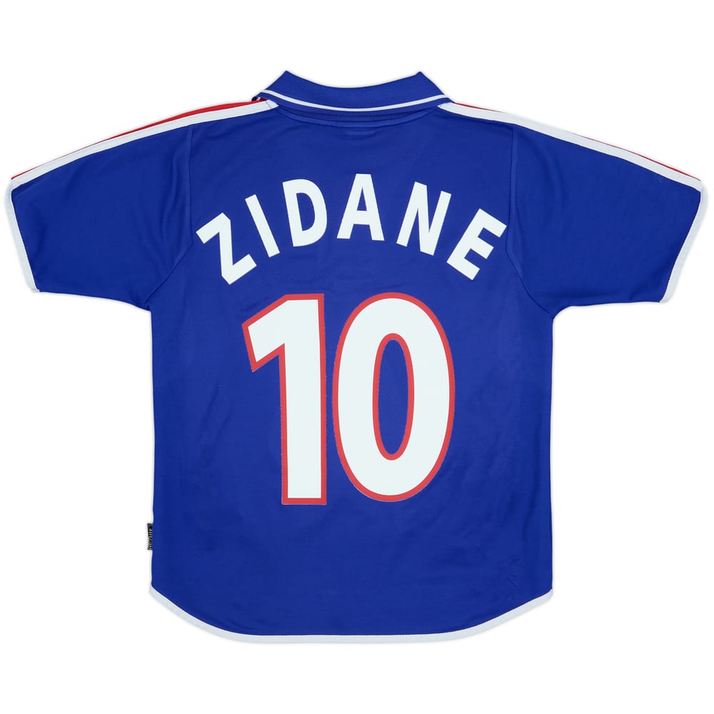 2000-02 France Home Shirt Zidane #10 - 5/10 - (Y)