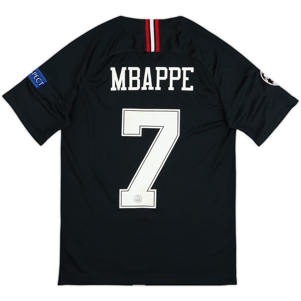 Camiseta de la tercera equipación/local del Paris Saint-Germain 2018-19 Mbappe #7 - 7/10 - (S)