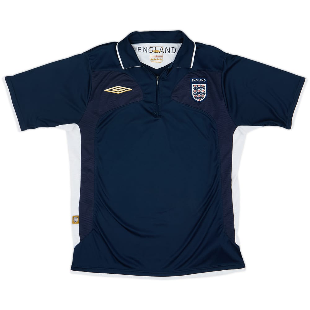 2004-06 England Umbro 1/4 Zip Polo Shirt - 9/10 - (M)