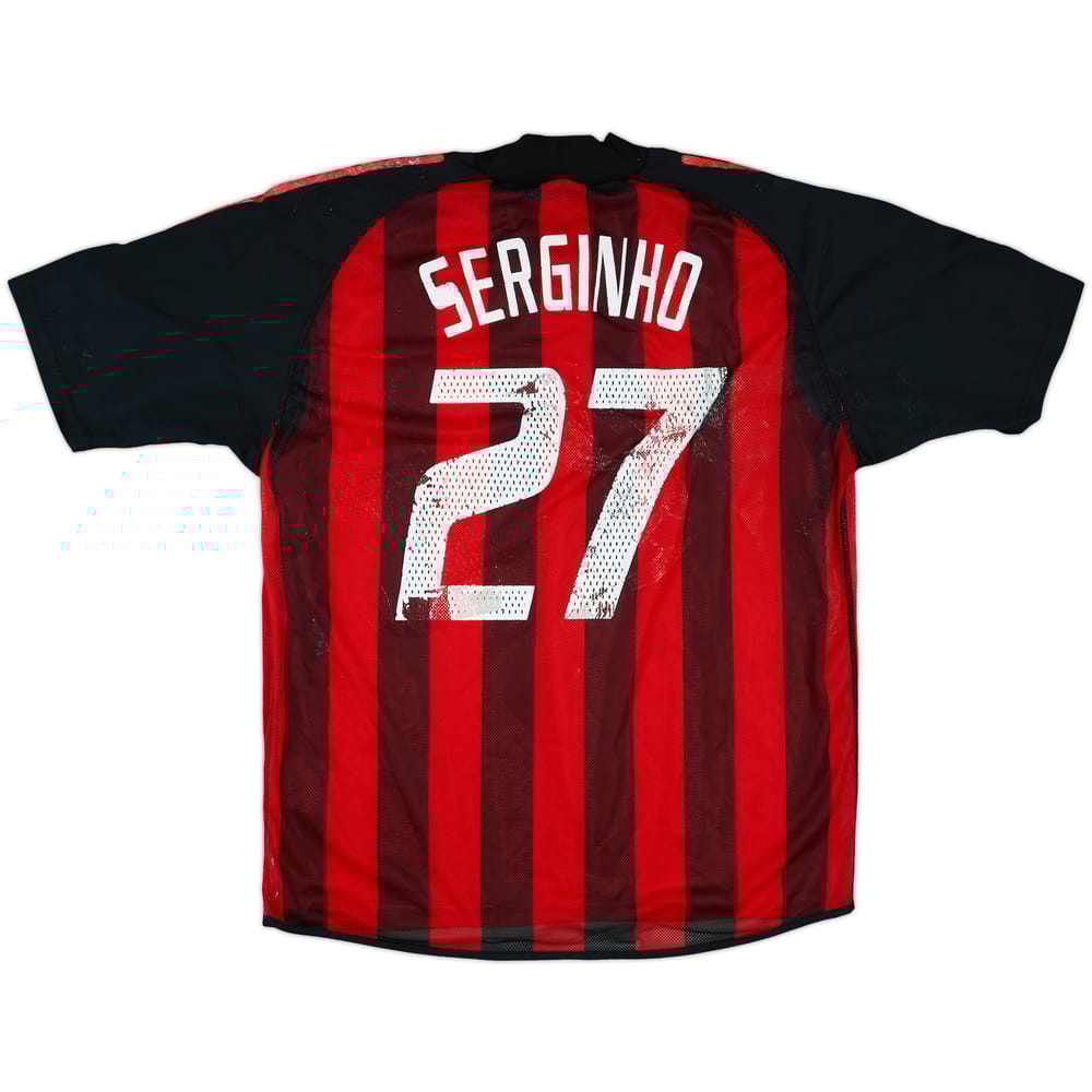 2002-03 AC Milan Match Issue Home Shirt Serginho #27