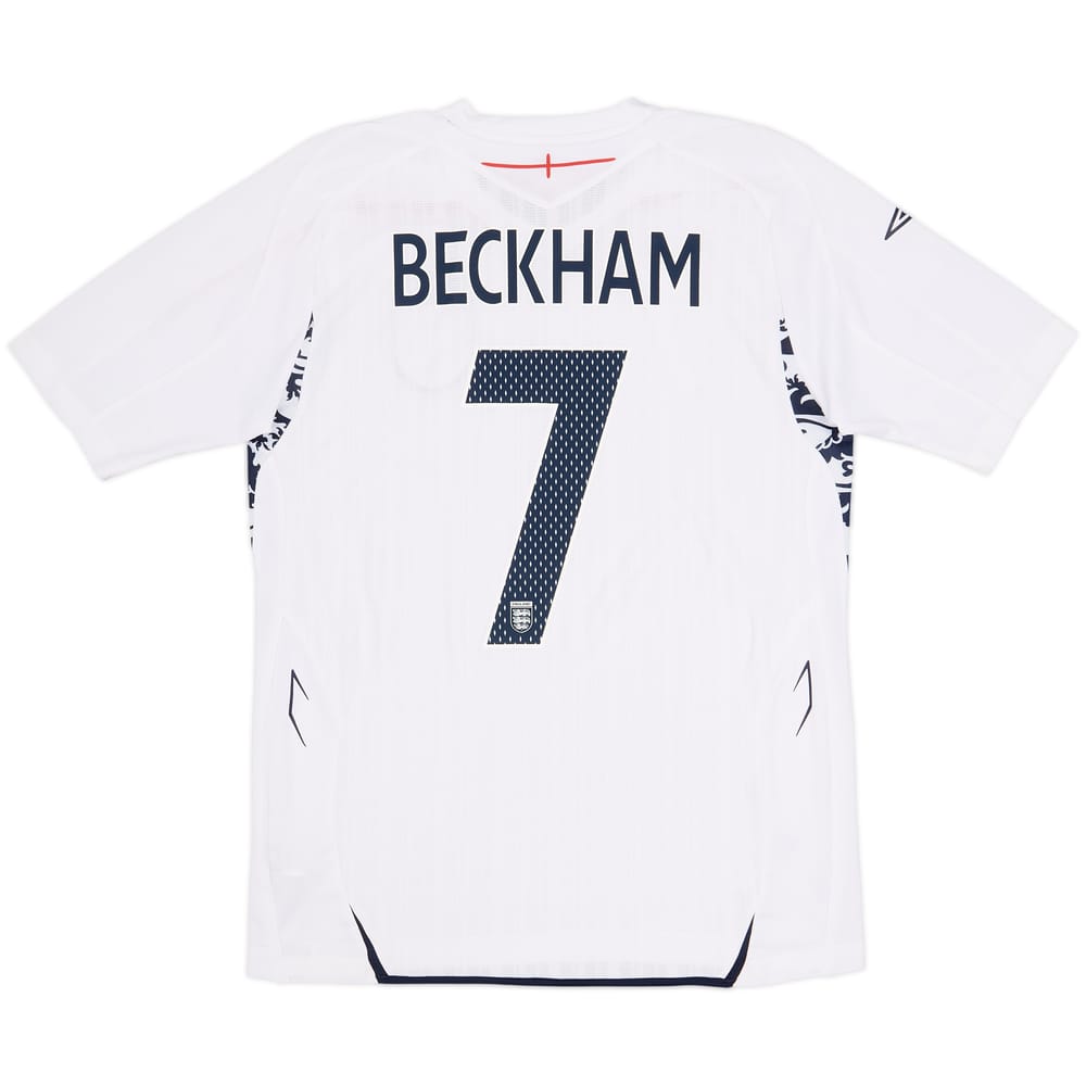 2007-09 England Home Shirt Beckham #7 (M)