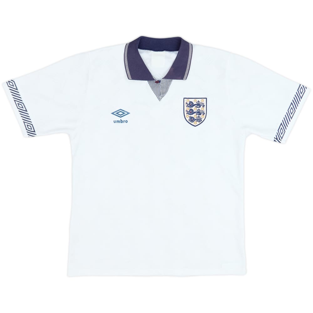 1990-92 England Home Shirt - 8/10 - (S)