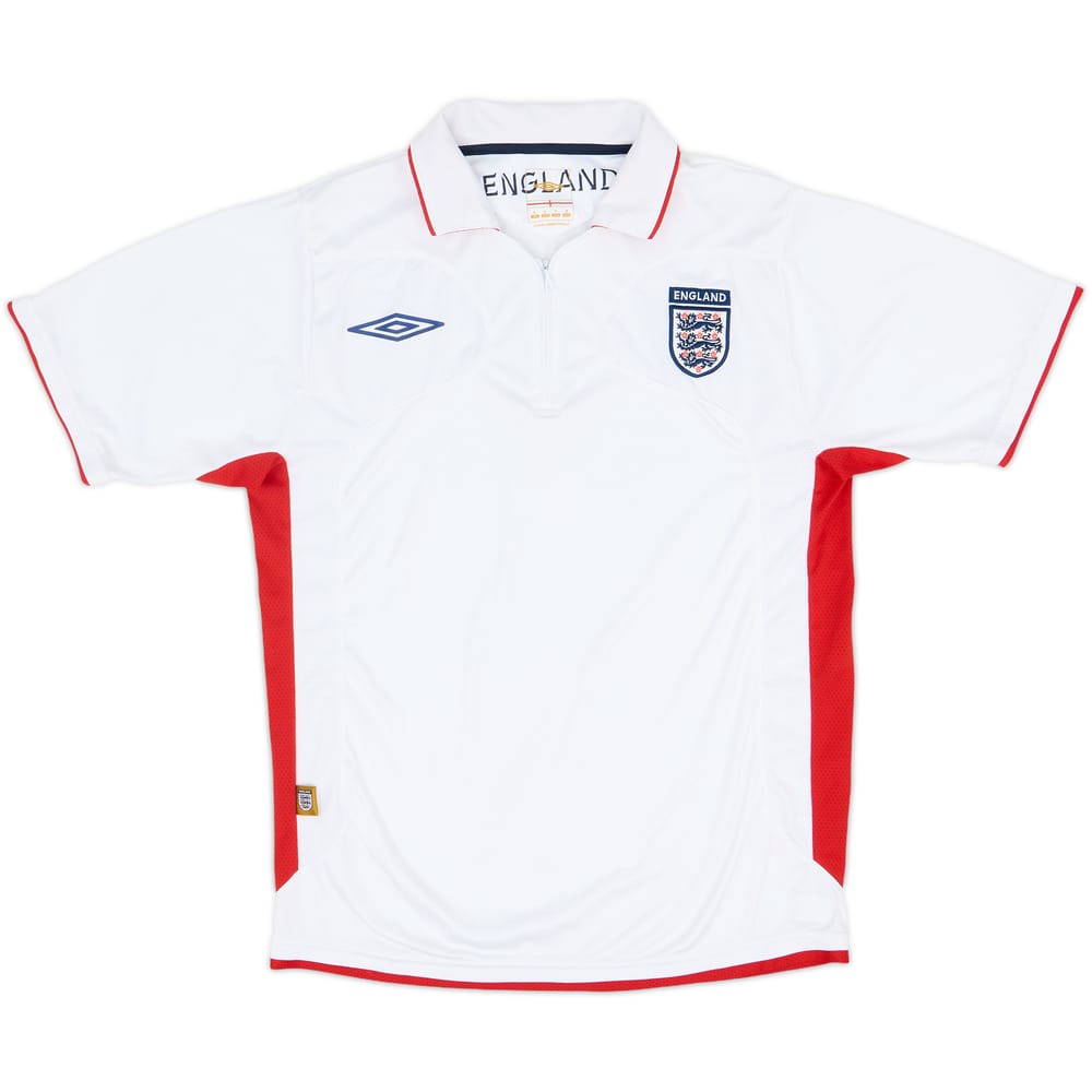 2007-09 England Umbro 1/4 Zip Polo Shirt - 8/10 - (S)