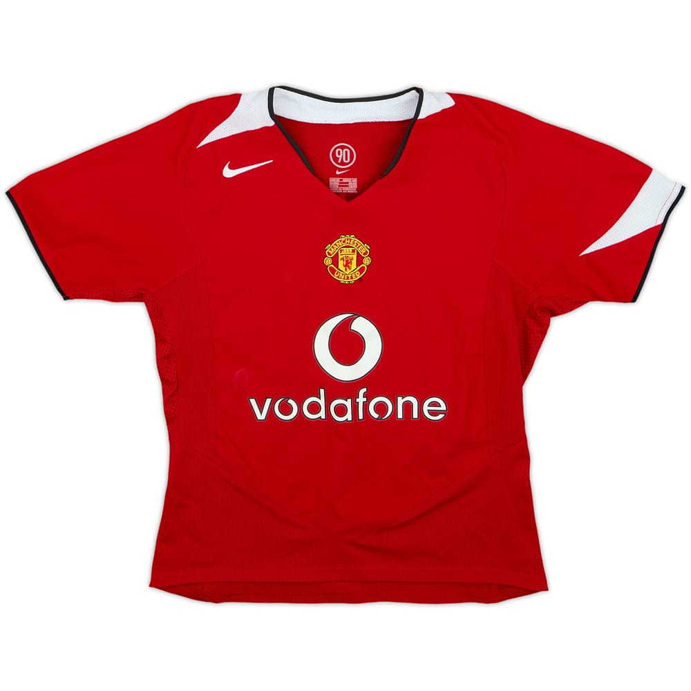 2004-06 Manchester United Home Shirt - 7/10 - (Women's XS)