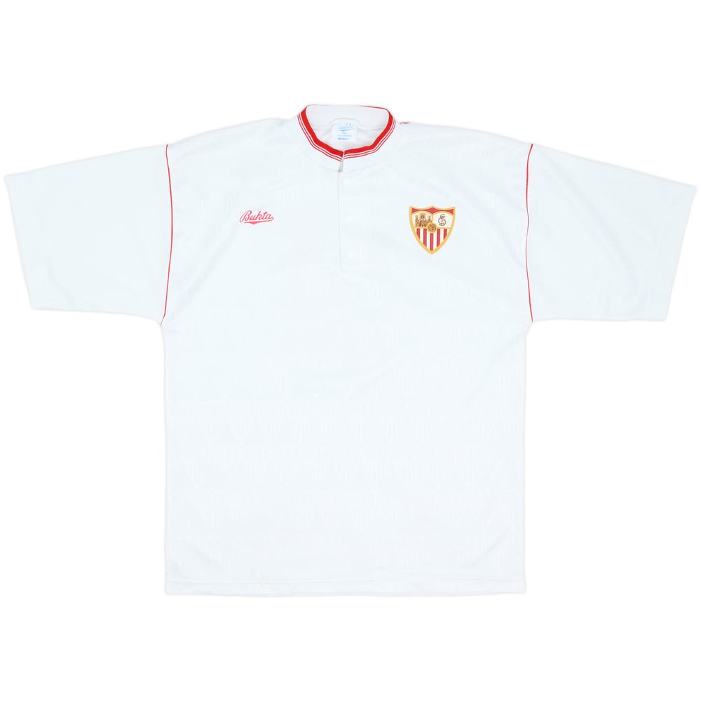 1990-92 Sevilla Home Shirt #3 - 9/10 - (L)