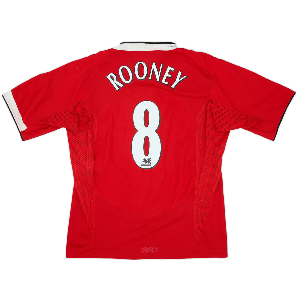 2004-06 Manchester United Home Shirt Rooney #8 - 8/10 - (L)