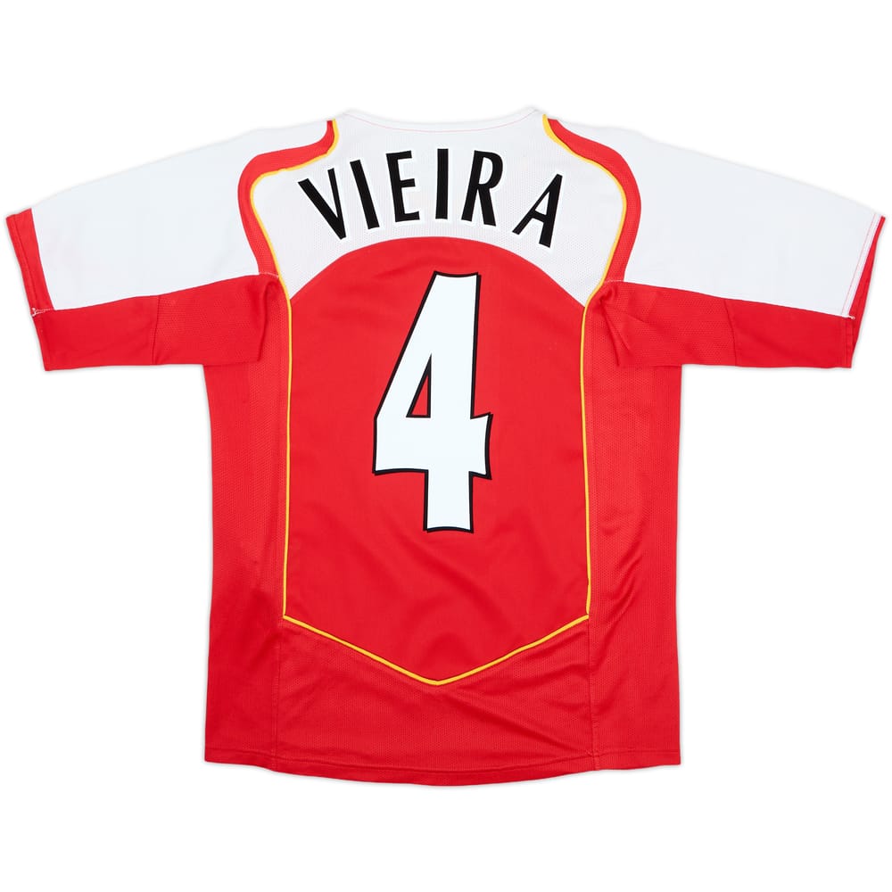 2004-05 Arsenal Home Shirt Vieira #4 - 8/10 - (15-16 Years)