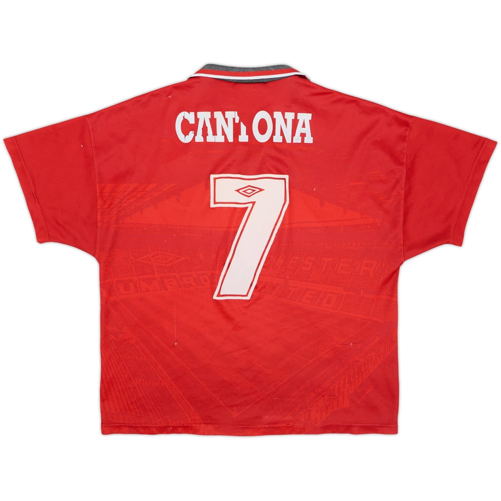 1994-96 Manchester United Home Shirt Cantona #7 - 5/10 - (M)