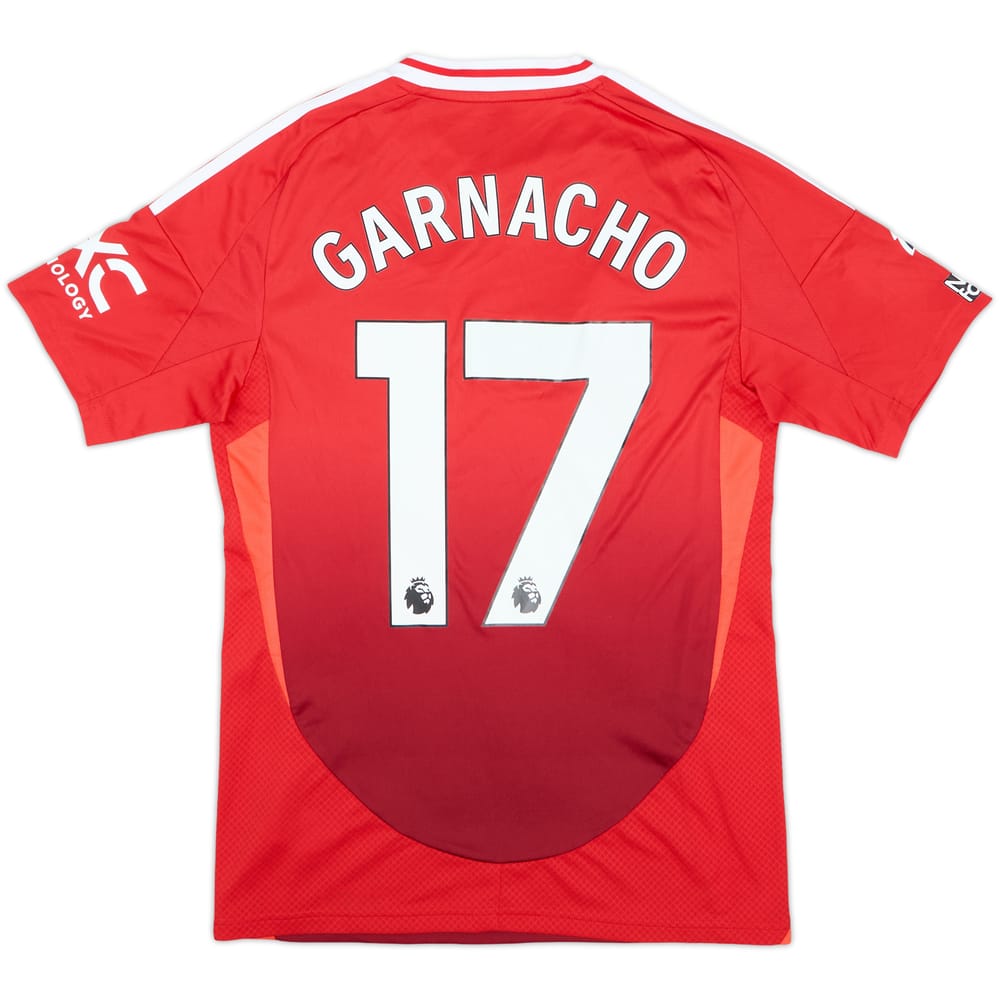 2024-25 Manchester United Home Shirt Garnacho #17 - 9/10 - (S)