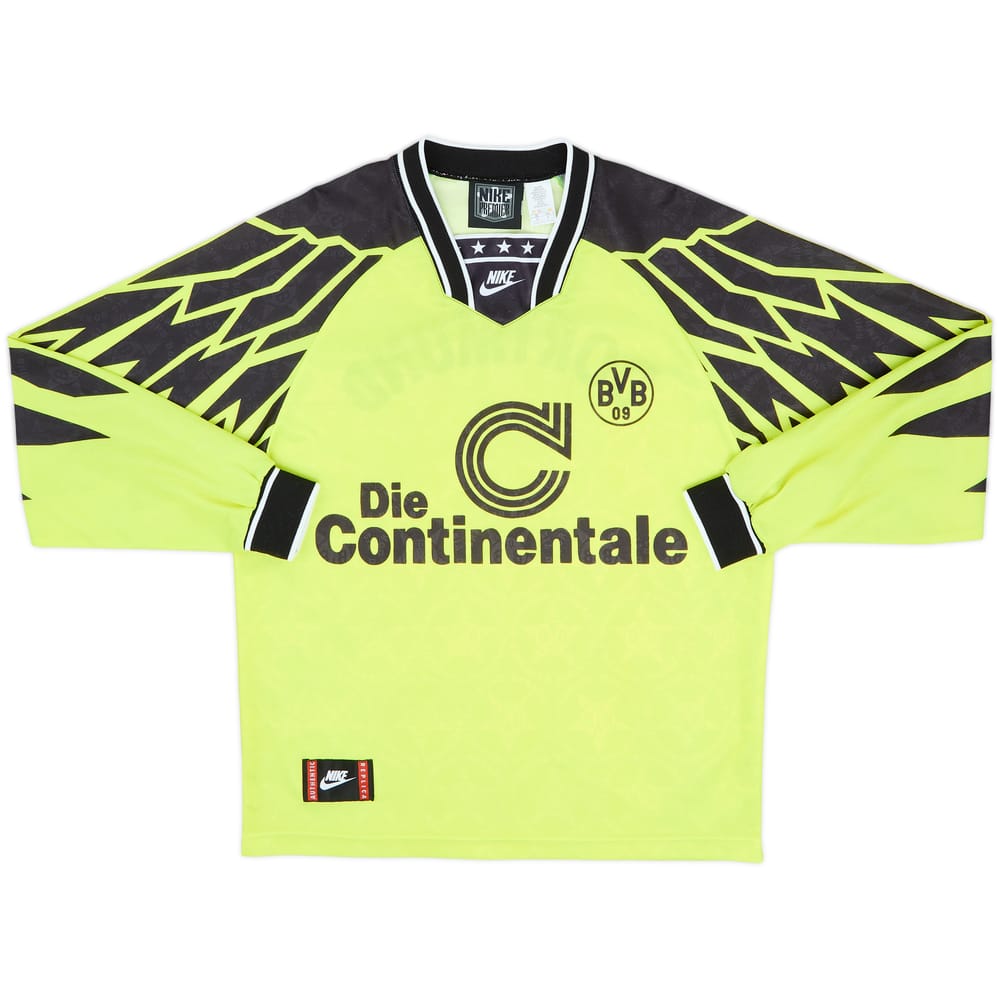 1994-95 Borussia Dortmund Home L/S Shirt - 8/10 - (M)
