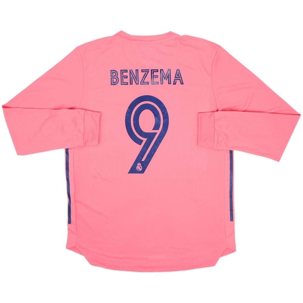 2020-21 Real Madrid Authentic Away L/S Shirt Benzema #9 (L)