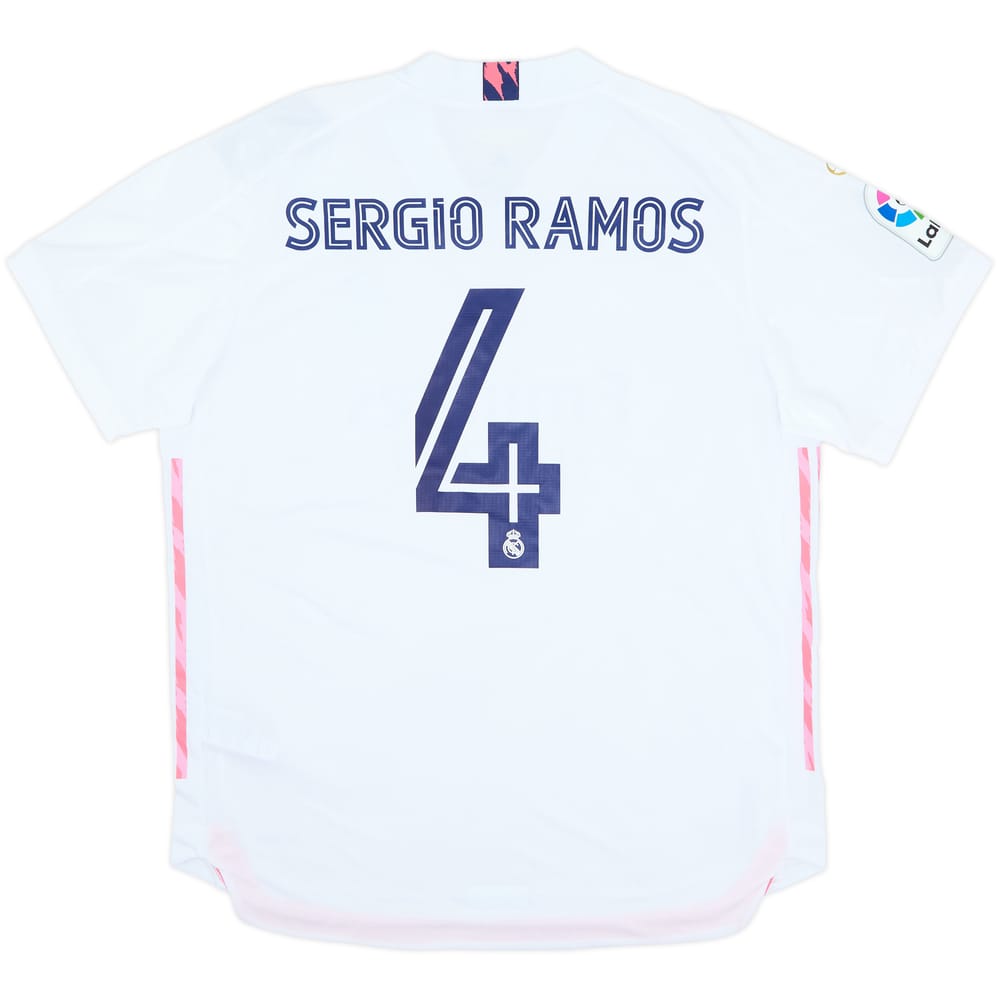 2020-21 Real Madrid Authentic Home Shirt Sergio Ramos #4 (XL)