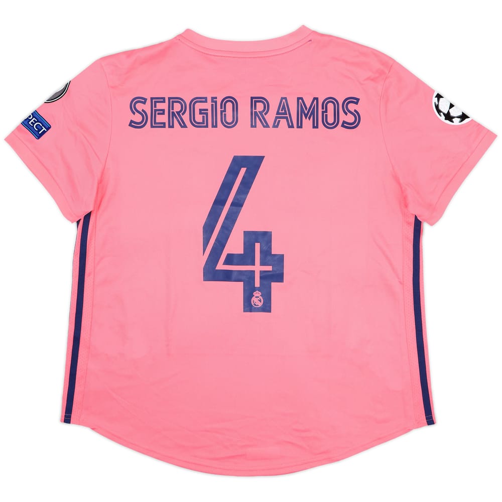 2020-21 Real Madrid Away Shirt Sergio Ramos #4 (Women's XL)