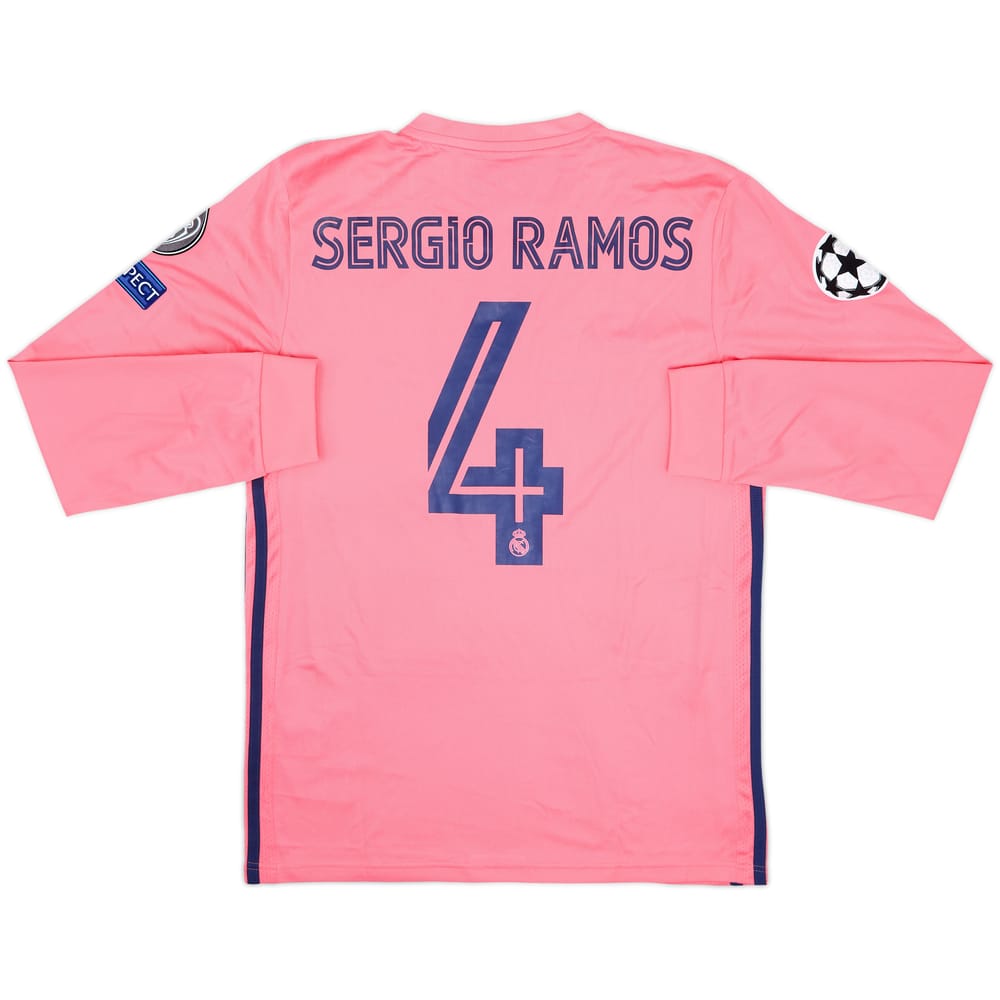 2020-21 Real Madrid Away L/S Shirt Sergio Ramos #4 (M)