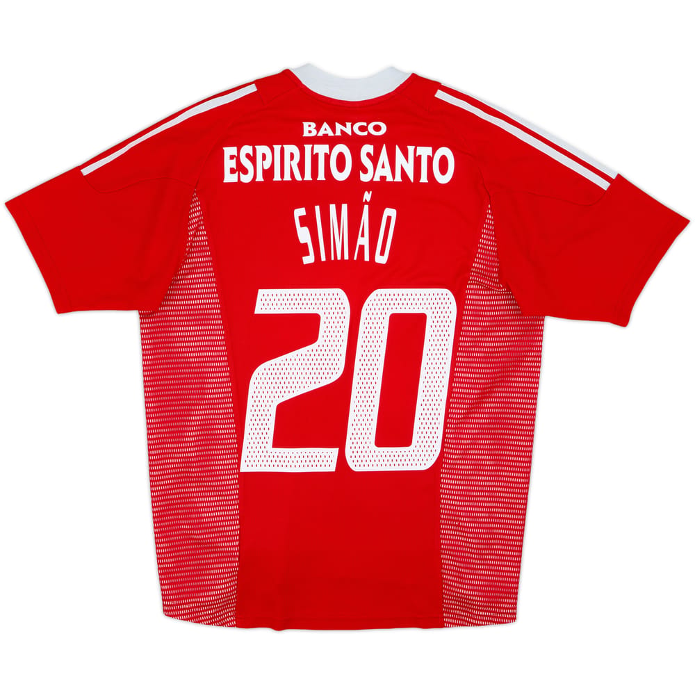 2002-03 Benfica Home Shirt Simao #20 - 8/10 - (M)