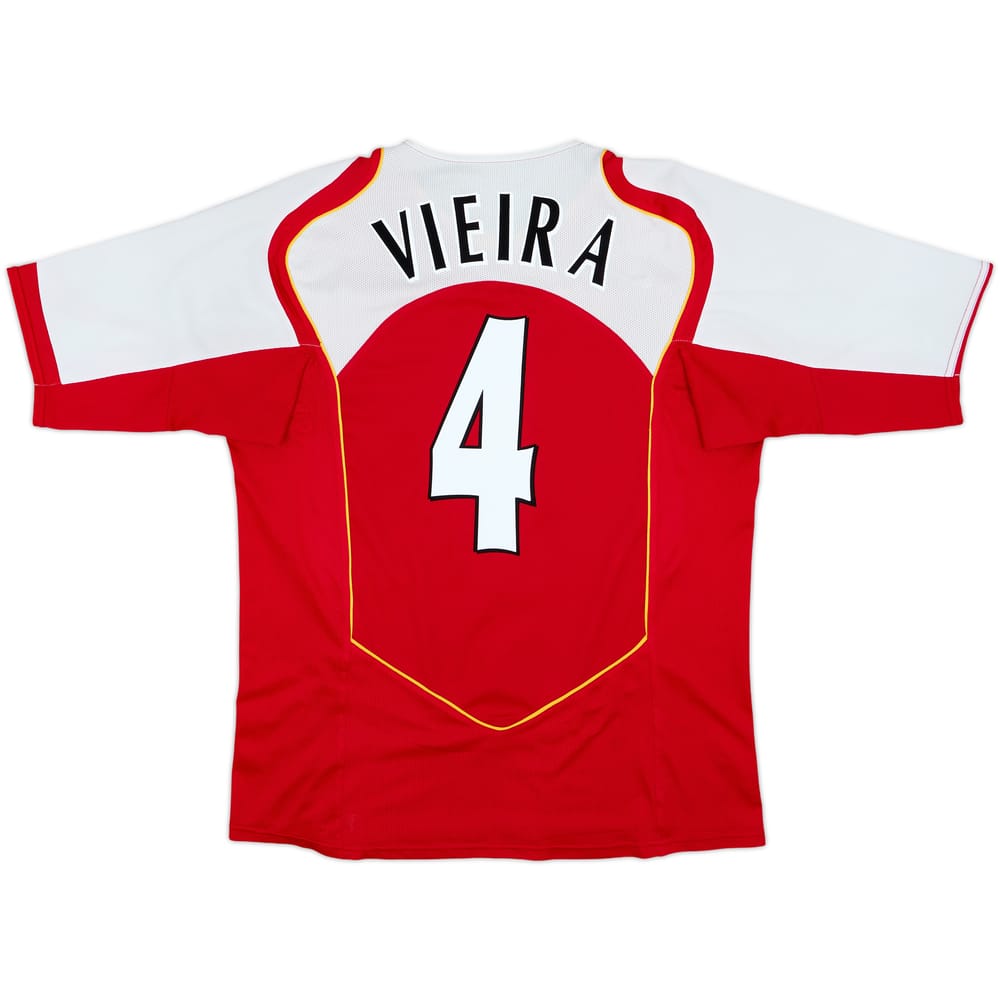 2004-05 Arsenal Home Shirt Vieira #4 - 8/10 - (L)