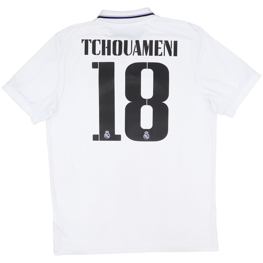 2022-23 Real Madrid Home Shirt Tchouameni #18 - 8/10 - (L)