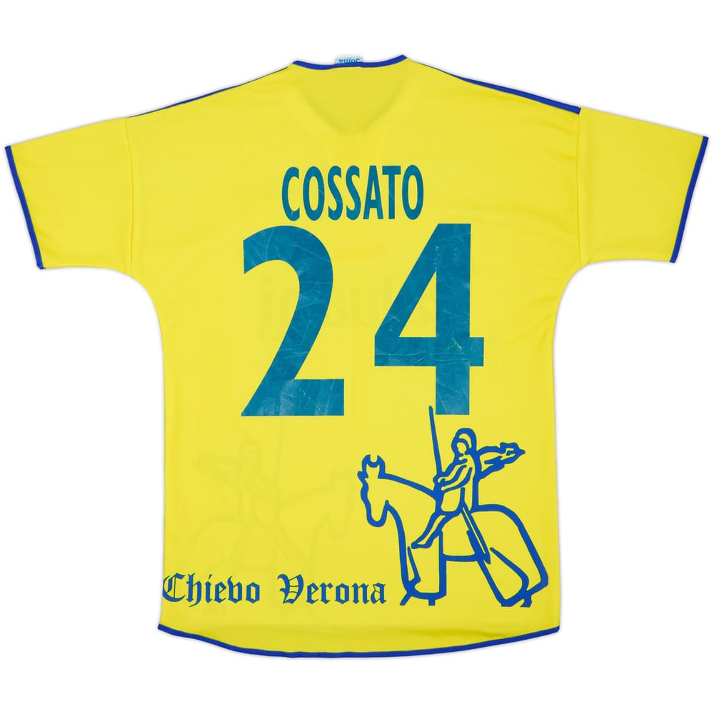 2001-02 Chievo Verona Home Shirt Cossato #24 - 6/10 - (XS)